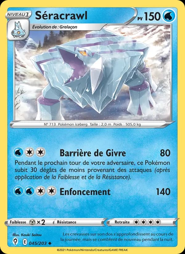 Carte Pokémon Séracrawl #45 — Évolution Céleste