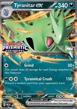 Tyranitar ex #064 Stamp — Prismatic Evolutions