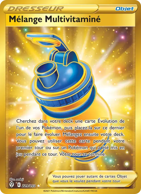 Carte Pokémon Mélange Multivitaminé #229 — Évolution Céleste