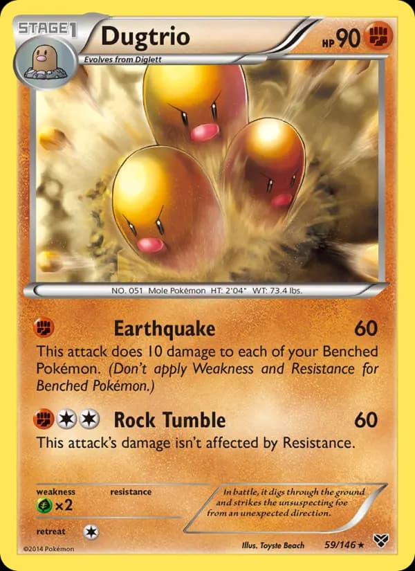 Dugtrio #59 — XY