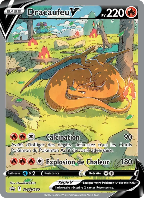 Carte Pokémon Dracaufeu V #SWSH260 — Promos Épée et Bouclier