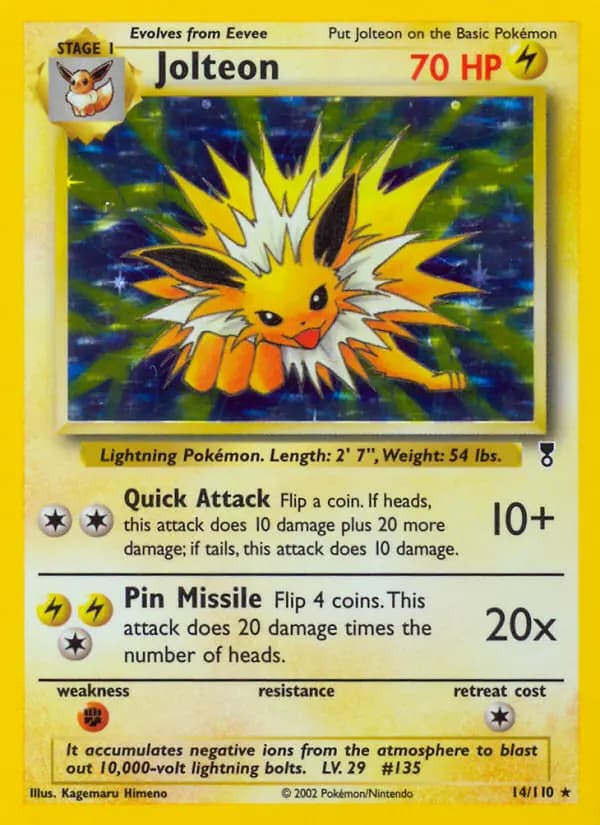Jolteon #14 — Legendary Collection
