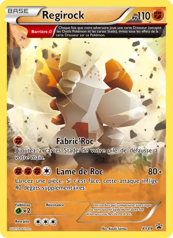 Carte Pokémon Regirock #XY49 — Promos X&Y