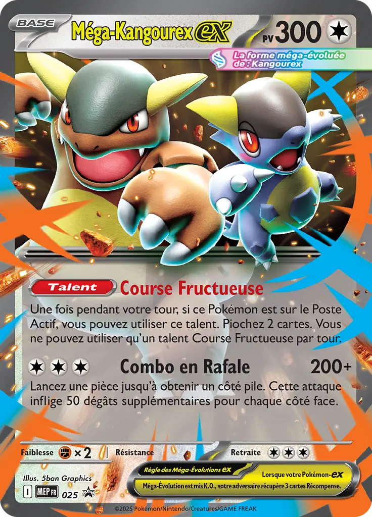 Carte Pokémon Méga-Kangourex-ex #025 — Promos Méga-Évolution