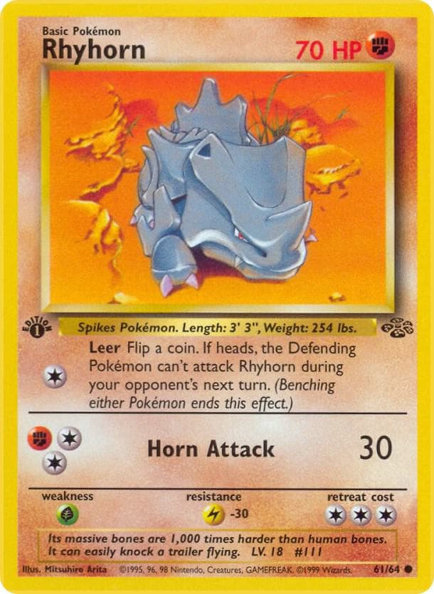 Rhyhorn #61 — Jungle
