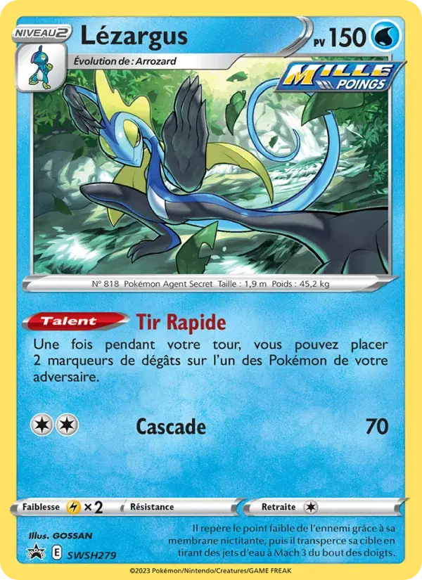 Carte Pokémon Lézargus #SWSH279 — Promos Épée et Bouclier