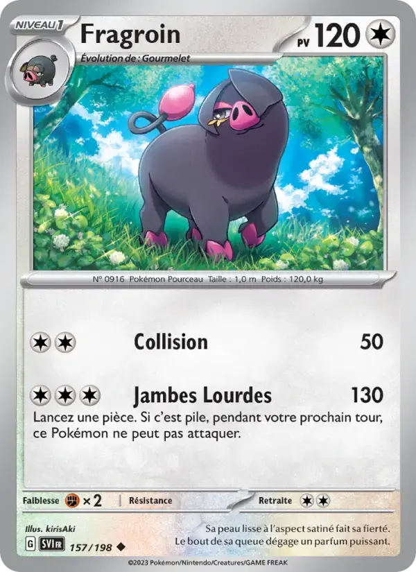 Carte Pokémon Fragroin #157 — Écarlate et Violet