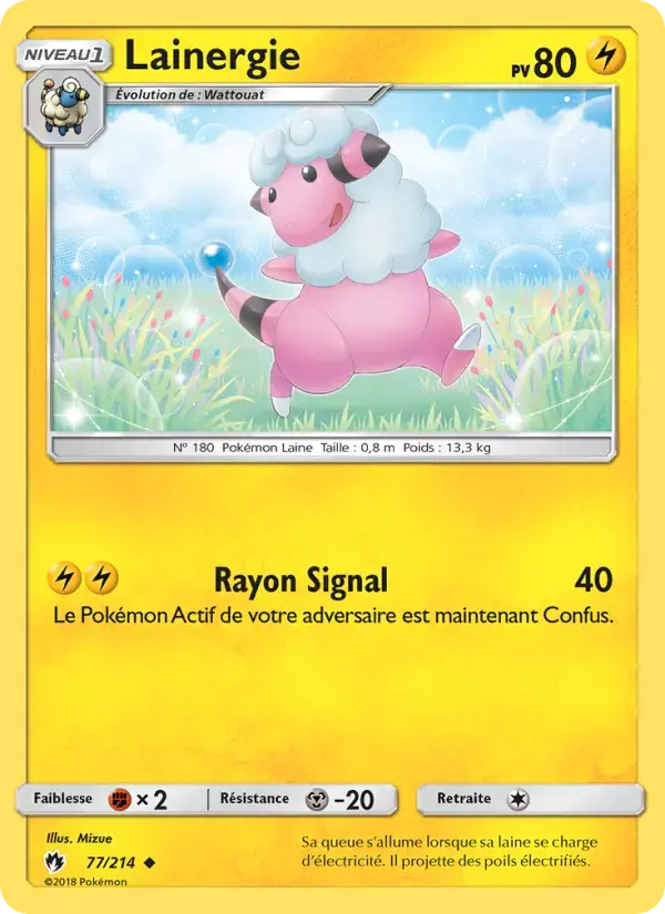 Carte Pokémon Lainergie #77 — Tonnerre Perdu