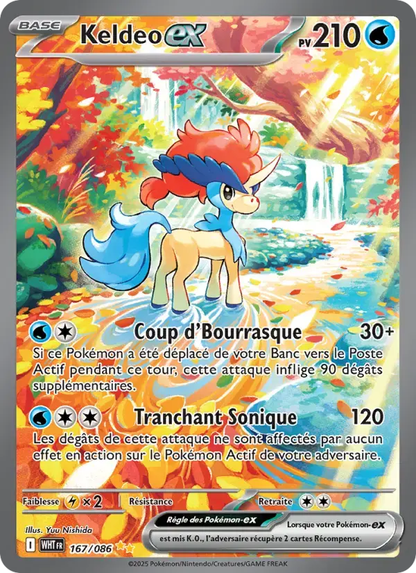 Carte Pokémon Keldeo-ex #167 — Flamme Blanche