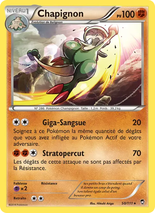 Carte Pokémon Chapignon #50 — Poings Furieux
