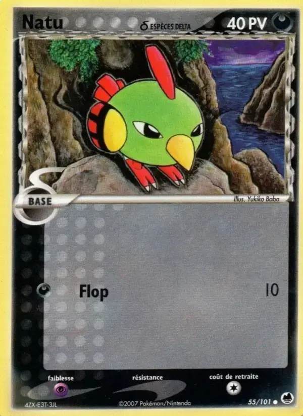 Carte Pokémon Natu δ #055 — Île des Dragons