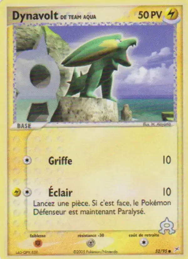 Carte Pokémon Dynavolt de Team Aqua #52 — Team Magma vs Team Aqua