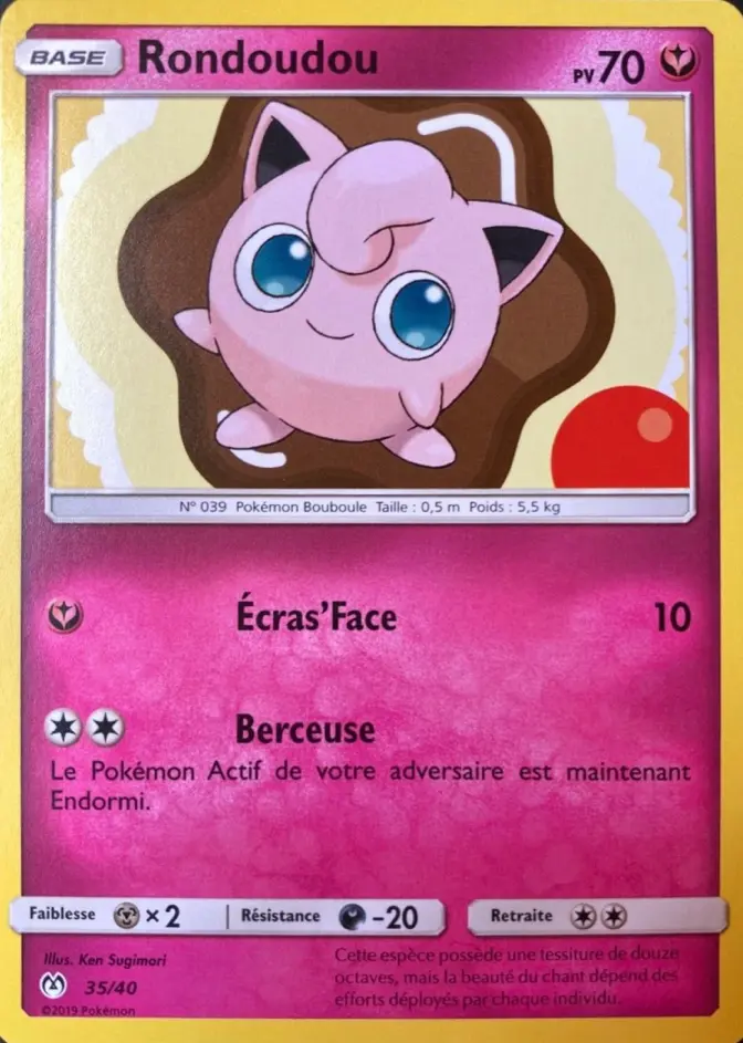 Carte Pokémon Rondoudou #35 — 2019 Promo McDonald's