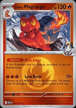 Ethan's Magcargo #024 Non Holo — Ascended Heroes