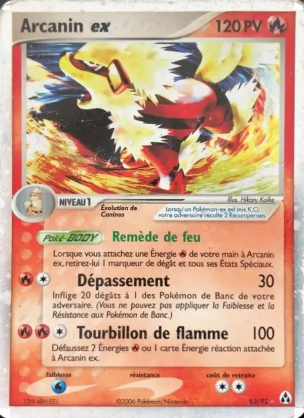 Carte Pokémon Arcanin ex #83 — Créateurs de Légendes