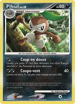 Carte Pokémon Pifeuil #57 — Diamant et Perle