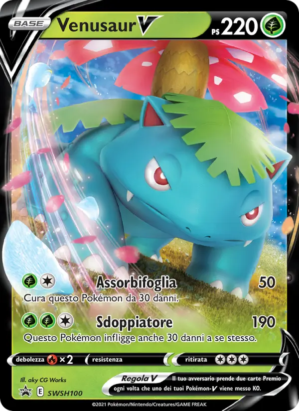 Carte Pokémon Florizarre V #SWSH100 — Promos Épée et Bouclier