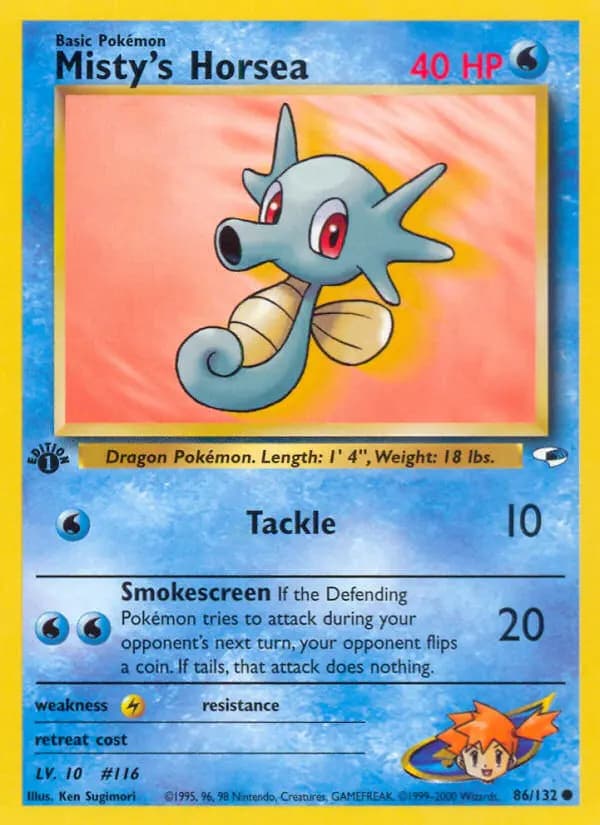 Misty's Horsea #86 — Gym Heroes