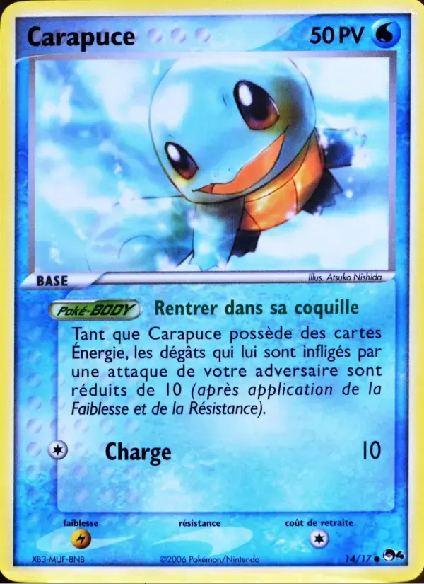 Carte Pokémon Carapuce #14 — POP 4