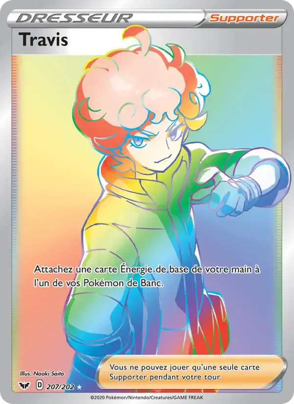 Carte Pokémon Travis #207 — Épée et Bouclier