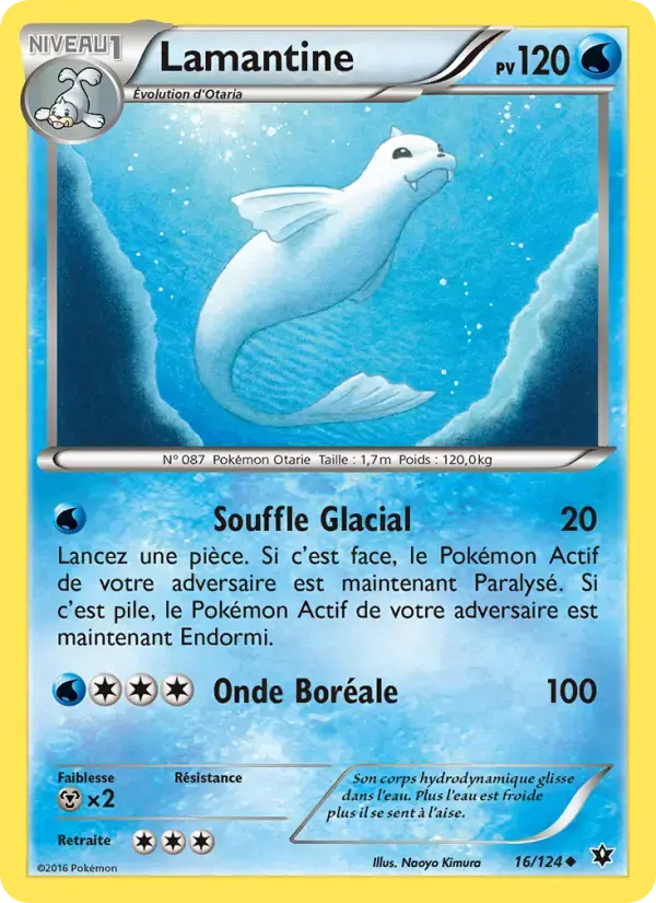Carte Pokémon Lamantine #16 — Impact des Destins