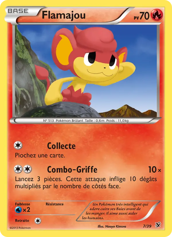 Carte Pokémon Flamajou #7 — Bienvenue à Kalos