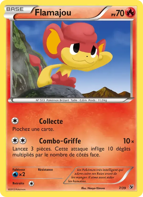 Carte Pokémon Flamajou #7 — Bienvenue à Kalos