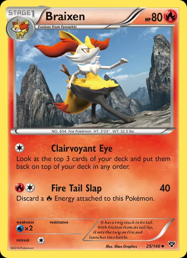 Braixen #25 — XY