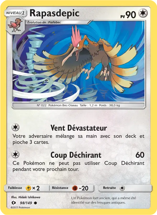 Carte Pokémon Rapasdepic #98 — Soleil et Lune