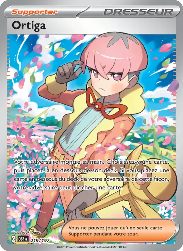 Carte Pokémon Ortiga #219 — Flammes Obsidiennes