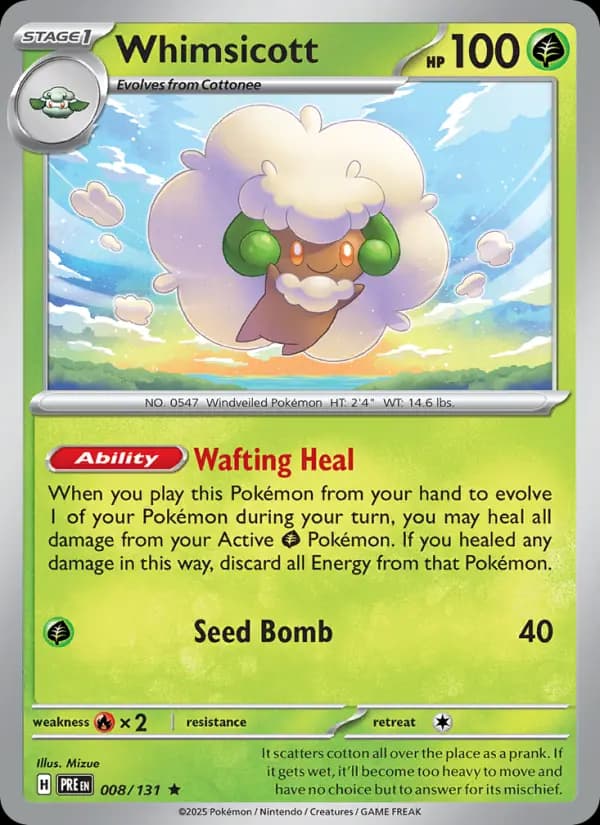 Whimsicott #008 — Prismatic Evolutions
