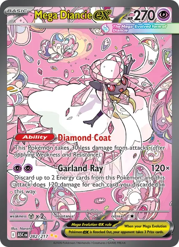 Mega Diancie ex #282 — Ascended Heroes