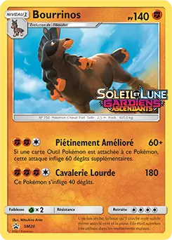 Carte Pokémon Bourrinos #SM20 — Promos Soleil et Lune