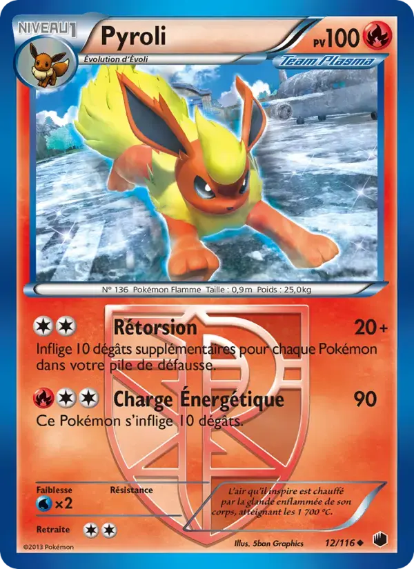 Carte Pokémon Pyroli #12 — Glaciation Plasma