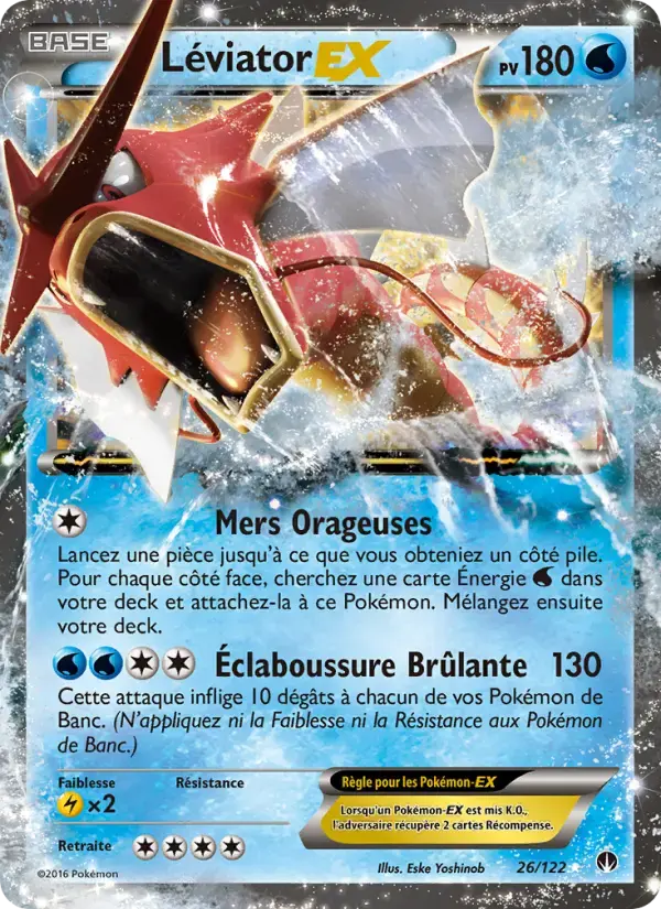 Carte Pokémon Léviator EX #26 — Rupture Turbo