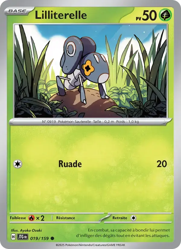 Carte Pokémon Lilliterelle #019 — Aventures Ensemble
