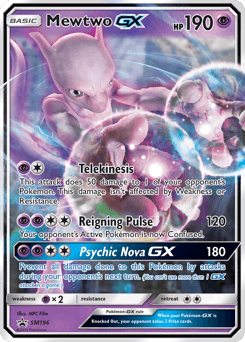 Carte Pokémon Mewtwo GX #SM196 — Promos Soleil et Lune
