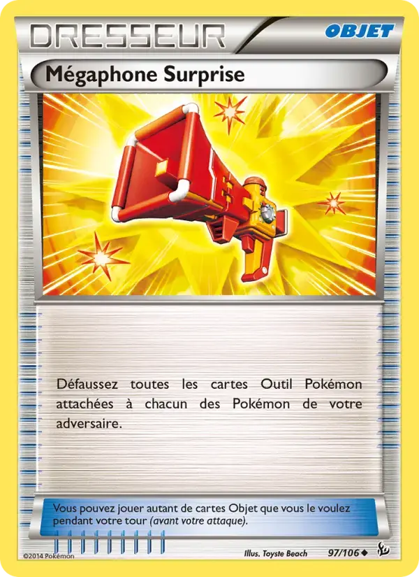 Carte Pokémon Mégaphone Surprise #97 — Étincelles