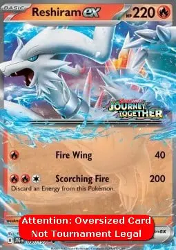 Carte Pokémon Reshiram-ex #JTG 030 — Jumbo