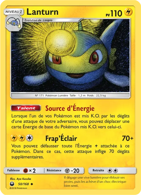 Carte Pokémon Lanturn #50 — Tempête Céleste