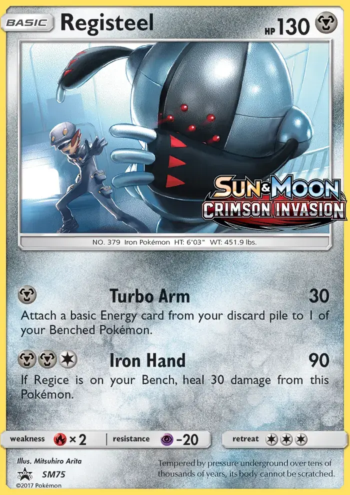 Registeel #SM75 — Sun & Moon Promos
