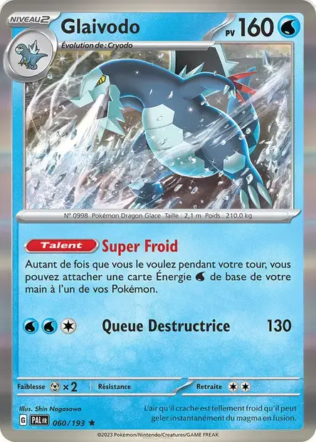 Carte Pokémon Glaivodo #060 Non Holo — Évolutions à Paldea