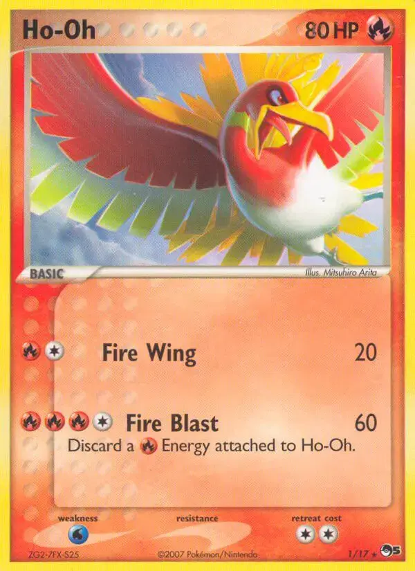 Carte Pokémon Ho-Oh #1 — POP 5