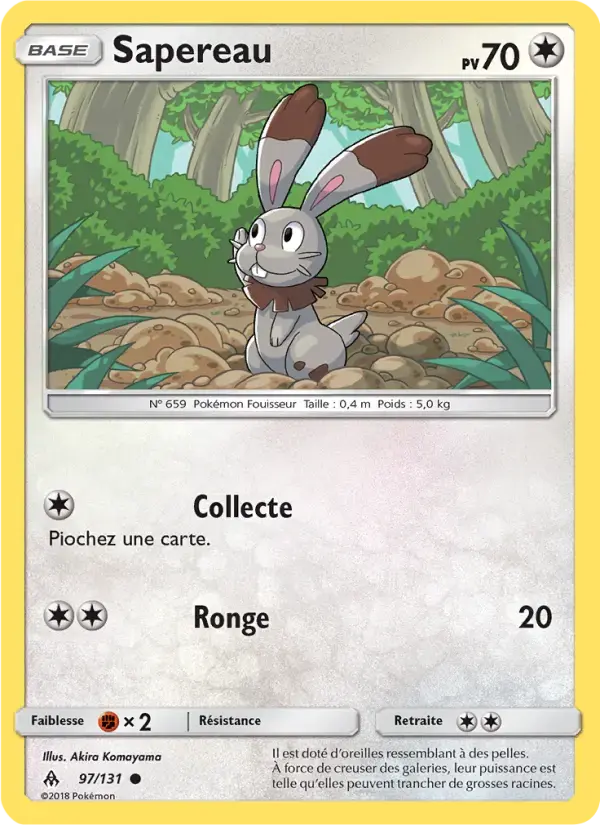 Carte Pokémon Sapereau #97 — Lumière Interdite
