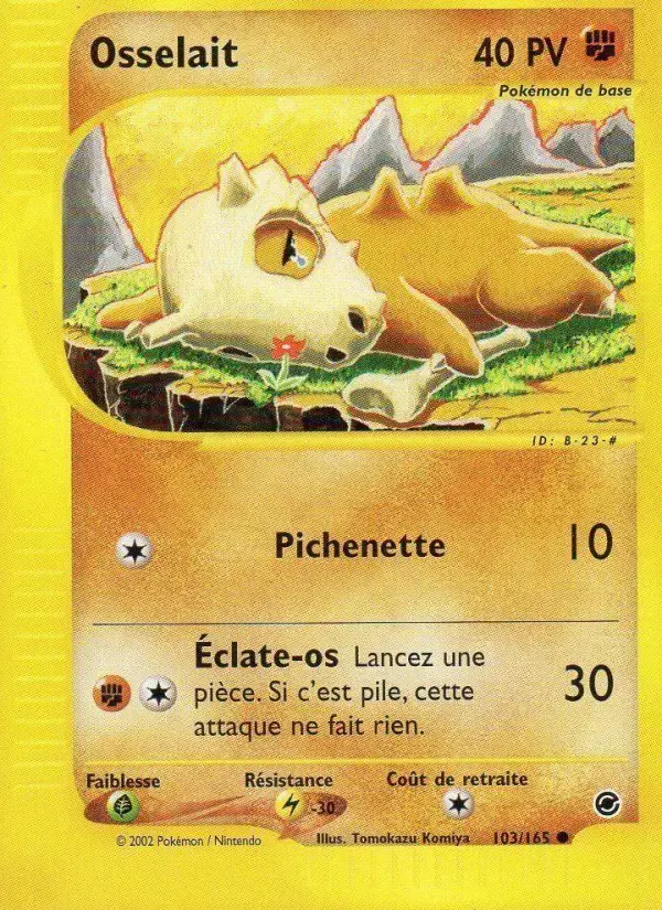 Carte Pokémon Osselait #103 — Expédition
