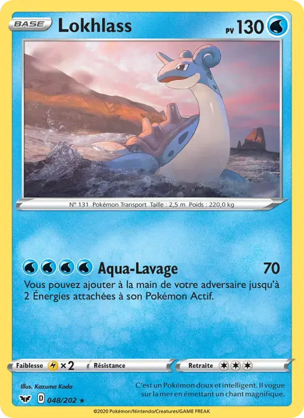 Carte Pokémon Lokhlass #48 — Épée et Bouclier