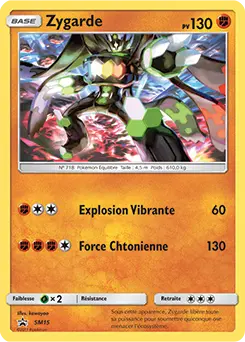 Carte Pokémon Zygarde #SM15 — Promos Soleil et Lune