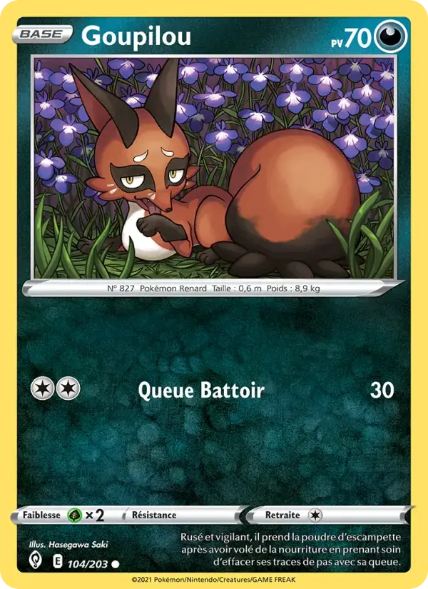 Carte Pokémon Goupilou #104 — Évolution Céleste