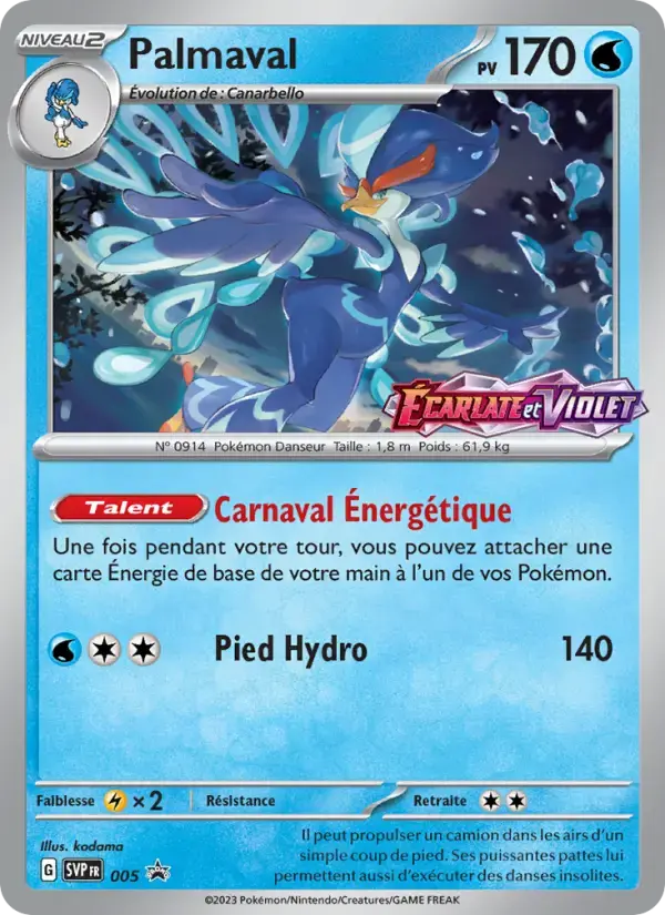Carte Pokémon Palmaval #5 — Promos Écarlate et Violet