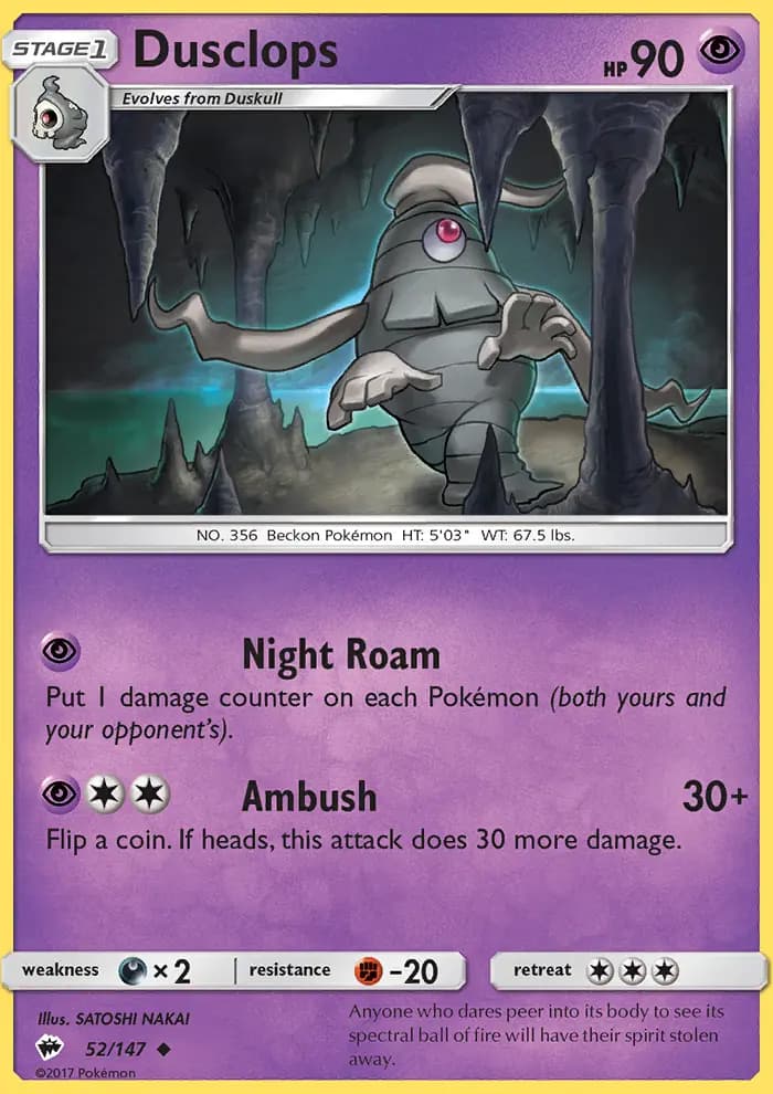 Dusclops #52 — Burning Shadows